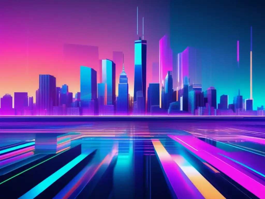 Arte glitch: Ciudad digital con trastorno de personalidad antisocial y cibercrimen