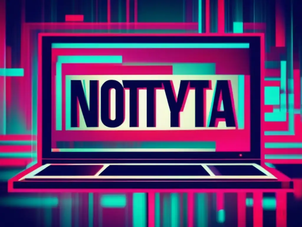 Ciberataque NotPetya: crónica y análisis con arte glitch