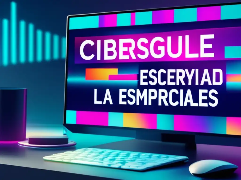 Ciberseguridad en teletrabajo: recomendaciones esenciales, Arte Glitch