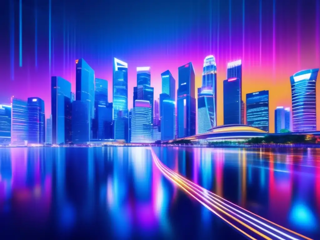 Ciudad futurista y ciberseguridad en Singapur con ley de ciberseguridad