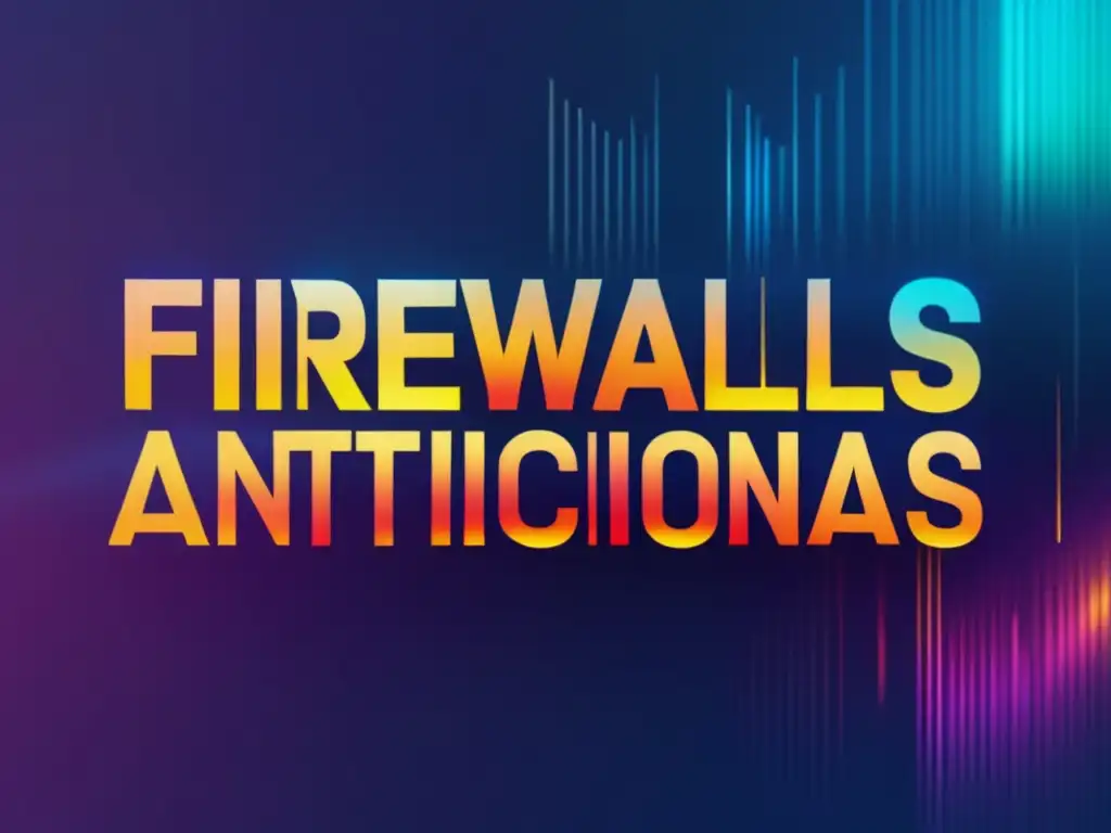 Configuraciones óptimas firewalls antivirus empresa: Imagen Glitch Art 8k ultra detallada