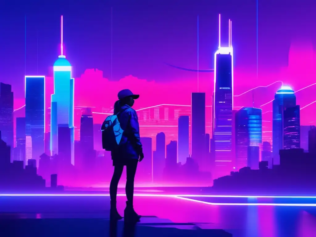 Cyberpunk ciudad futurista: Taller Seguridad Redes Sociales