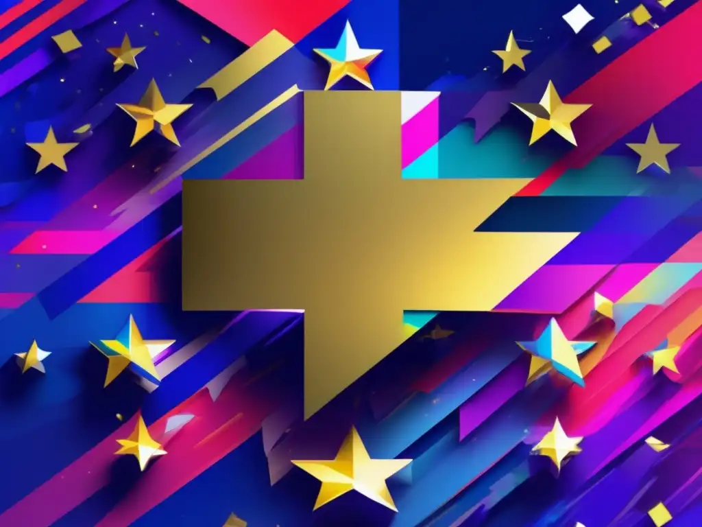 Glitch art con la bandera de la Unión Europea: Ciberseguridad en la UE