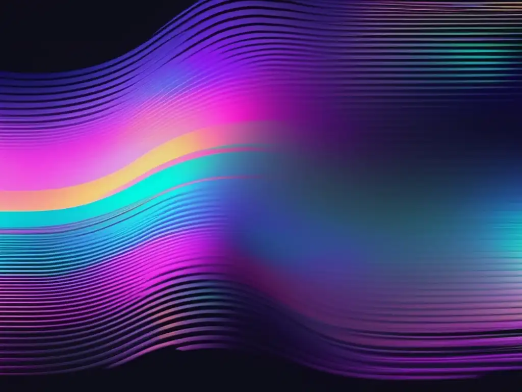 Glitch art de pantalla con patrones pixelados y líneas distorsionadas Glitch art de pantalla de computadora con patrones pixelados y líneas distorsionadas