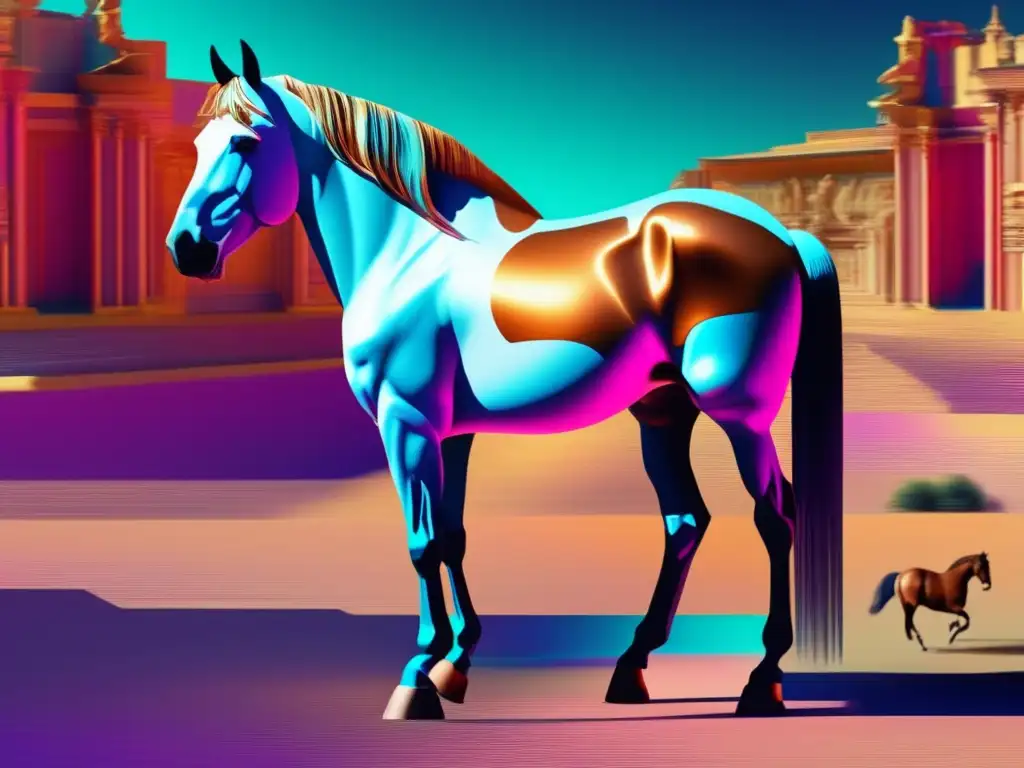 Caballo de Troya Digital Imagen de arte glitch para el artículo