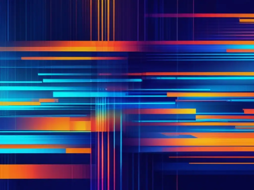 Seguridad cibernética y gestión ética de datos Imagen de gestión ética de datos en ciberseguridad con glitch art