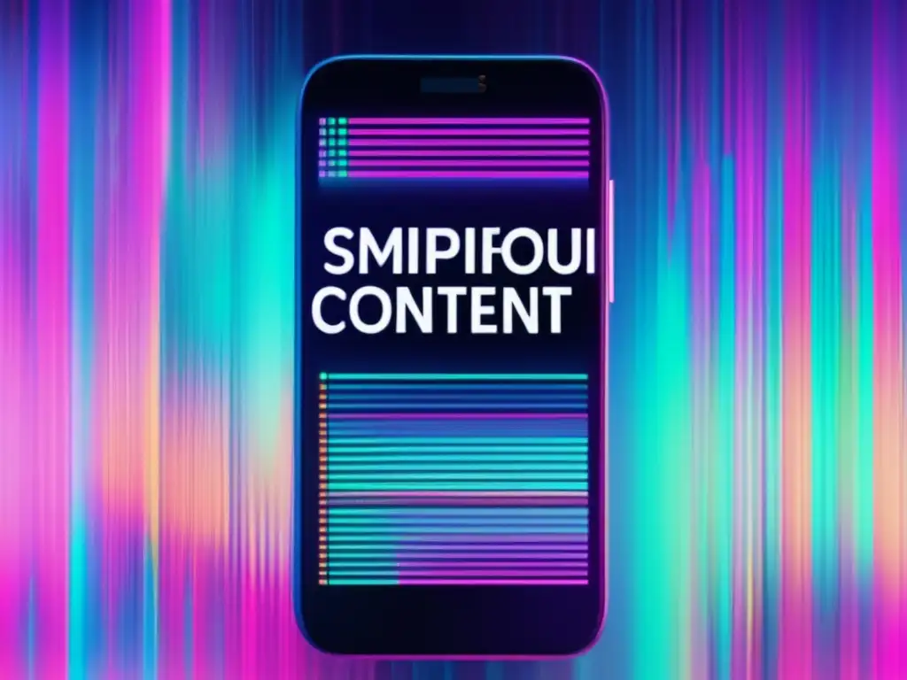 Mensaje sospechoso en pantalla glitch Imagen impactante de smishing: Cómo prevenir el smishing