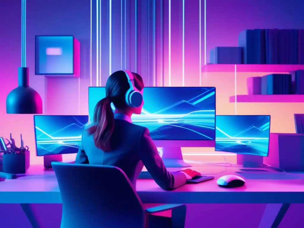 Oficina en casa segura Oficina en casa con glitch art: Estrategias teletrabajo seguro