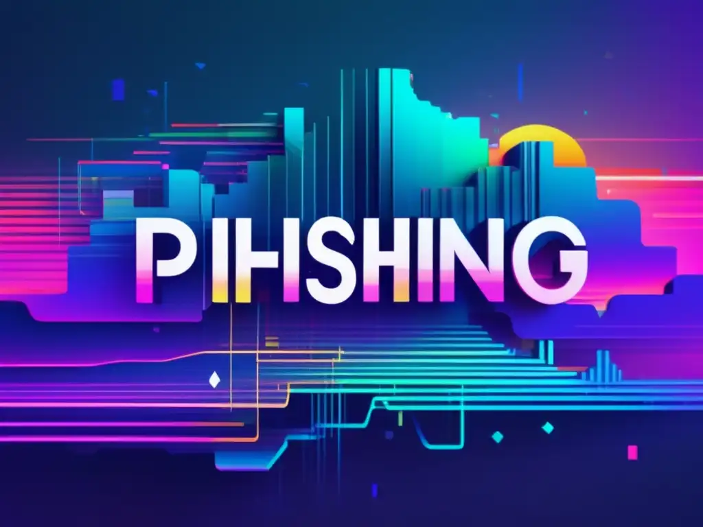 Paisaje digital vibrante con tácticas emergentes phishing en la era digital