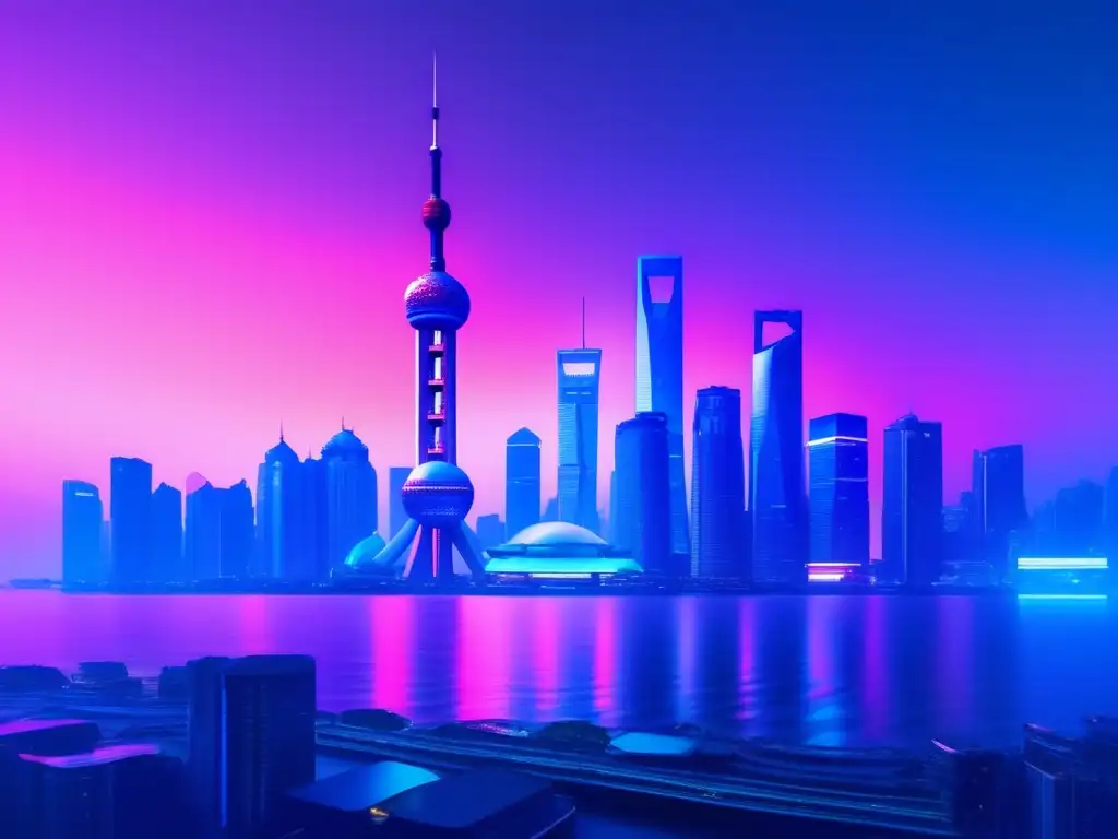 Retos y soluciones de la Ley de Ciberseguridad China en Shanghai al atardecer