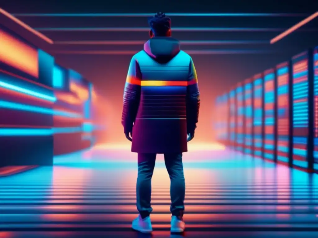 Técnicas forenses almacenamiento masivo: Imagen de arte glitch en 8k para extracción, análisis y recuperación de datos y metadatos